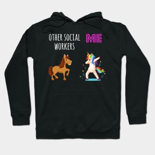 unicorn social worker, Funny Social Worker Gift Hoodie